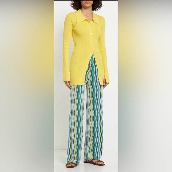 Simon Miller Nova Striped Viscose Pants - Picture 4 of 12